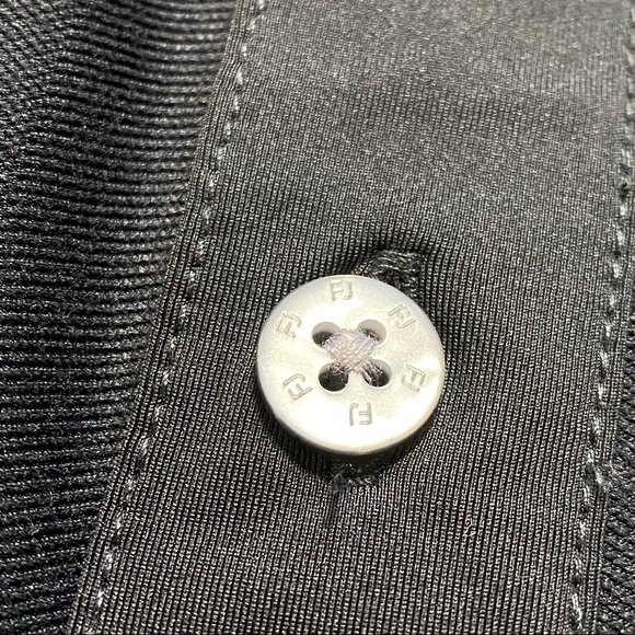 FootJoy Short Sleeve Golf Performance Polo Shirt Black Out Men’s Size Large - Picture 6 of 10